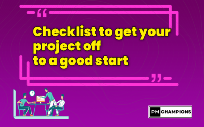 Checklist to get your project off to a good start