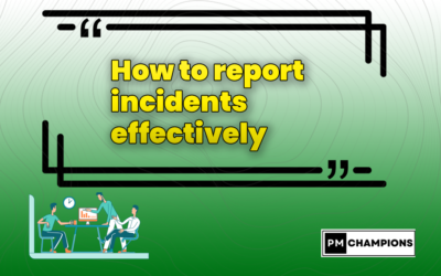 How to report incidents effectively